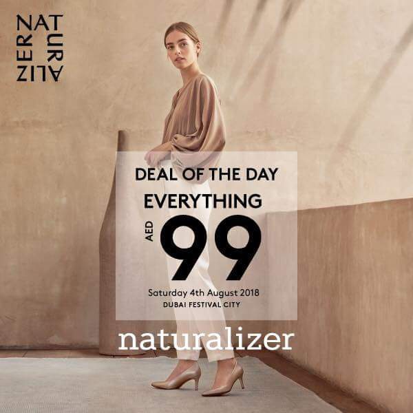 Deal of the day Saturday 4th August @Naturalizer