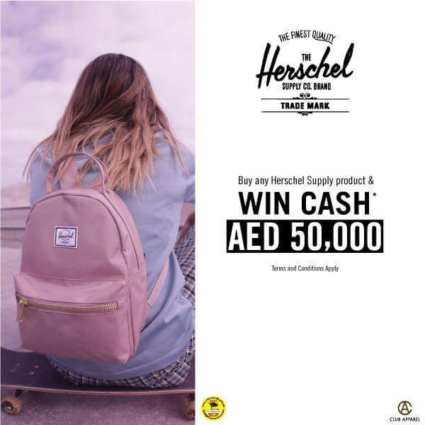 FB IMG 1533560280385 Buy Herschel product stand a chance to win AED 50,000