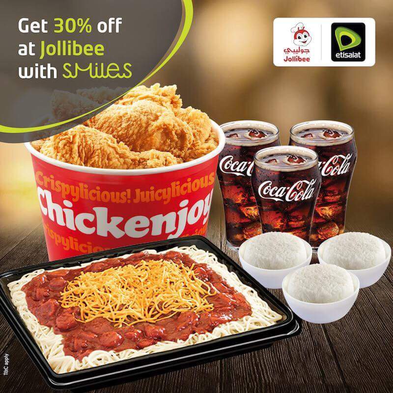 Enjoy 30% discount at your nearest Jollibee UAE with smiles #App