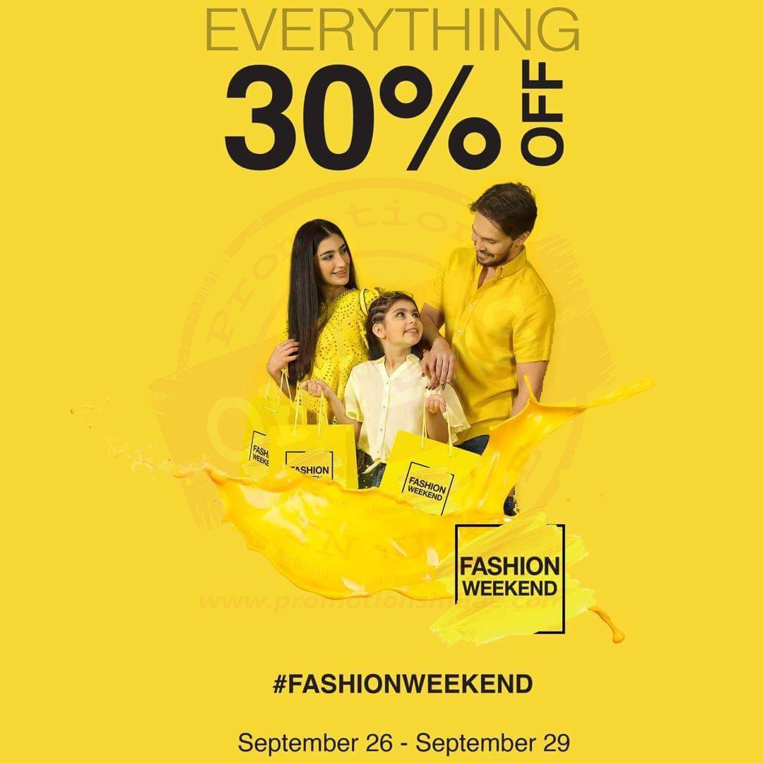 Amazing Fashion Weekend has begun. Grab the best offers across 30 of your Favorite Alshaya Fashion Brands. #fashionweekend