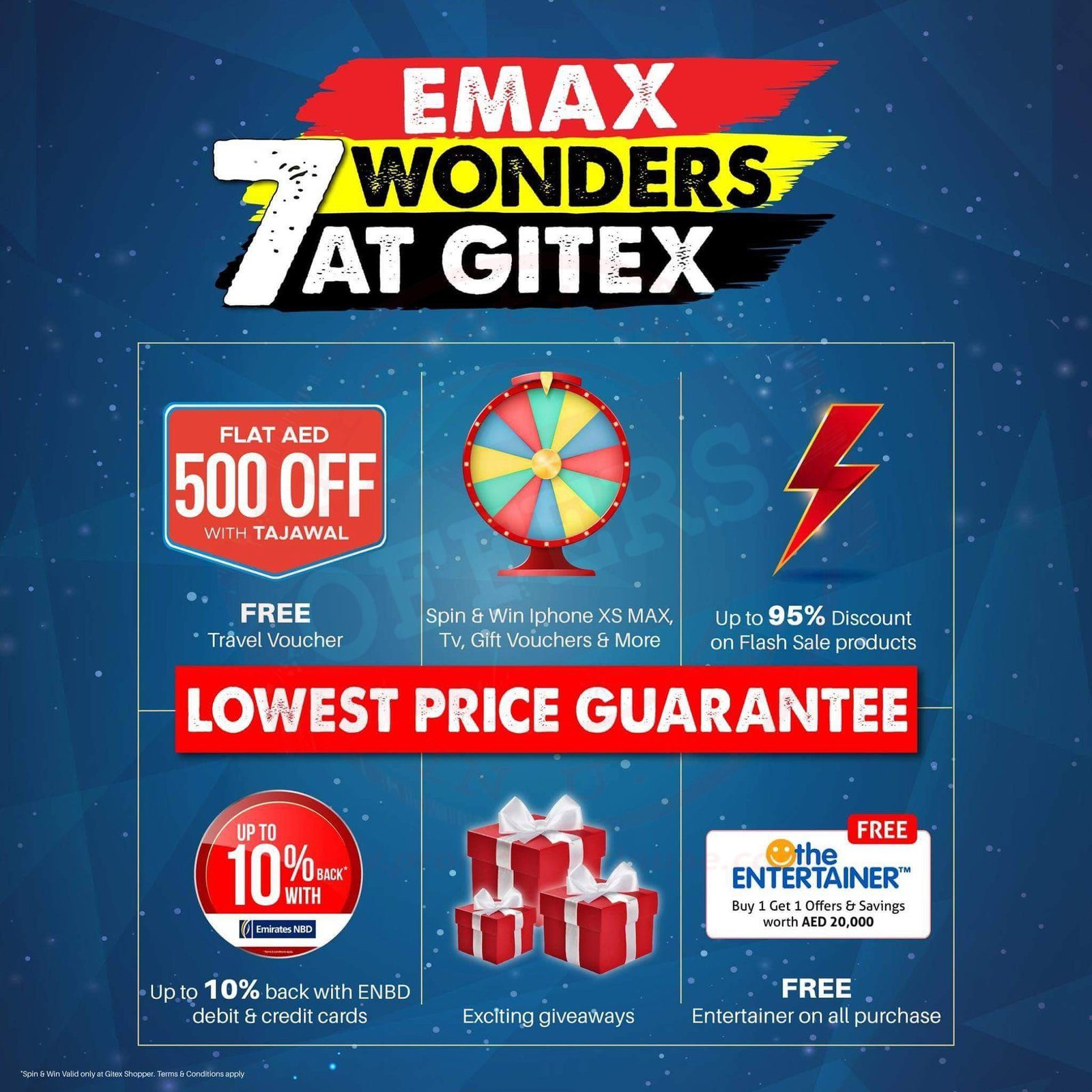FB IMG 1538491461023 The Emax 7 wonders are here to amaze you this Gitex! Visit the Emax stand @ Gitex Shopper or any of Emax stores to grab these unbeatable market deals!