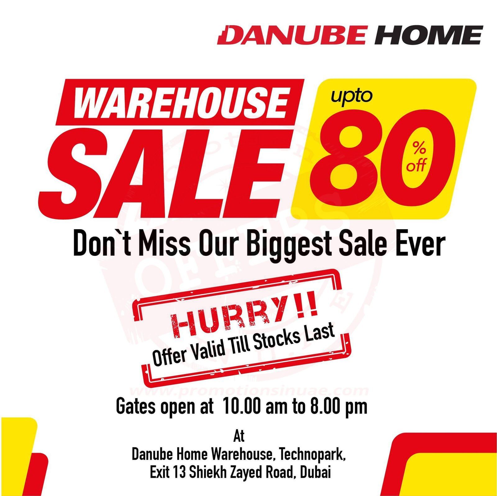 There is still time to save up to 80% on wide range of furniture, sanitary, tiles and more! Don’t miss Biggest Sale EVER!