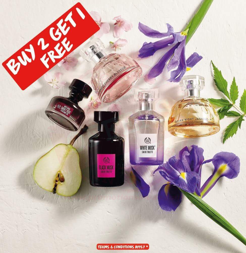 FB IMG 1539175106393 Time for some amazing offers, enjoy great offer #BUY_2_GET_1_FREE #Fragrance & #Men’s Category only!! @ The Body Shop UAE