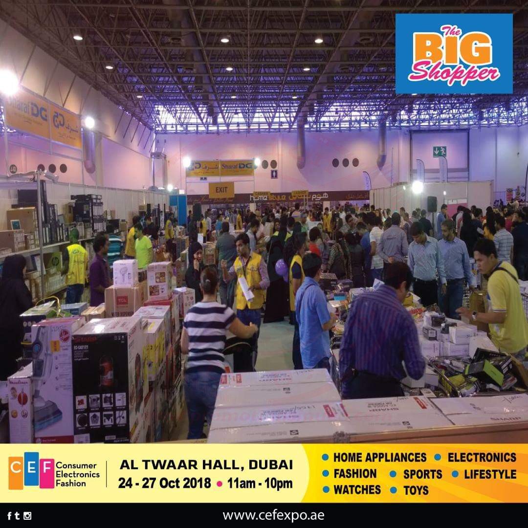 AMAZING OFFERS Only for 4 Days! Visit BIG SHOPPER – Enjoy upto 80% discounts on all items.  CEF Expo