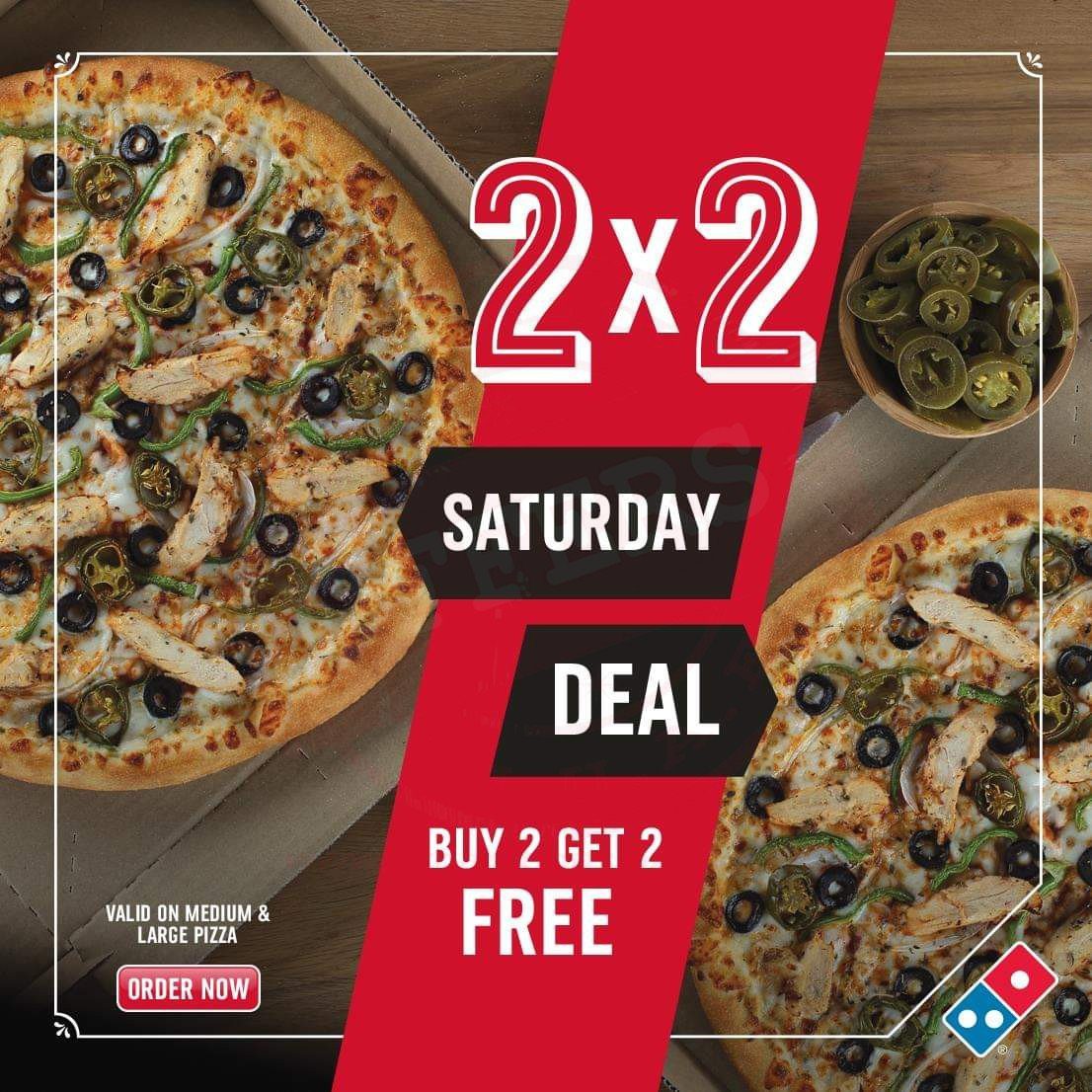 FB IMG 1542441410599 It's a #Saturday with Domino's 2FOR2 offer.