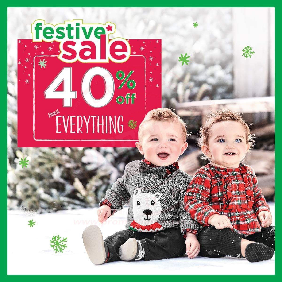 FB IMG 1543489007664 With so many discounts, you don’t have to choose your favourites – your little one can have it all! But hurry before it’s all gone. Carter's