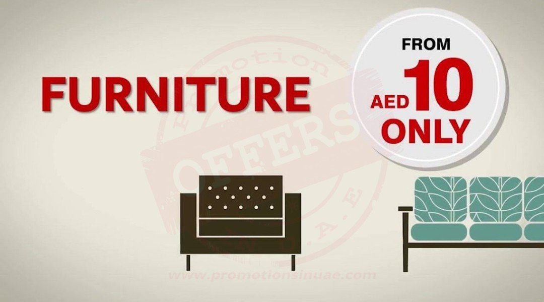 Royal Furniture Factory Outlet Prices is back for 3 days only, Accessories from AED 1 & Furniture from AED 10