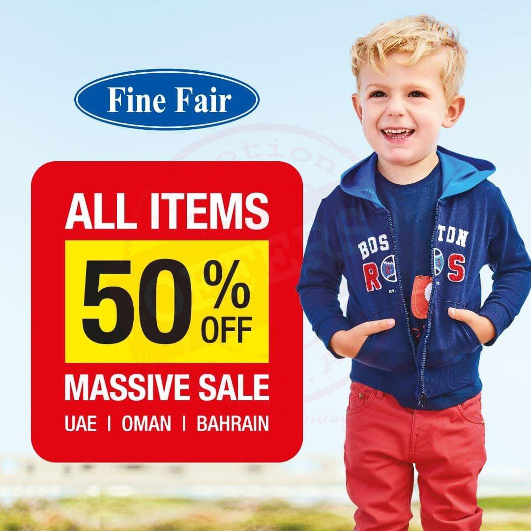 Massive Sale! 50% off at Fine Fair store