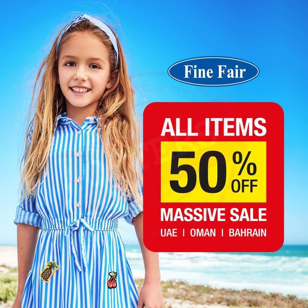 Get 50% off on all items at Fine Fair