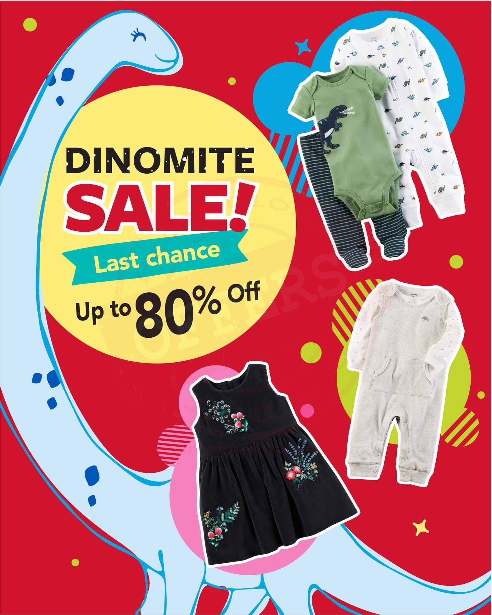Dinomite Sale upto 80%! Hurry to Carter’s stores
