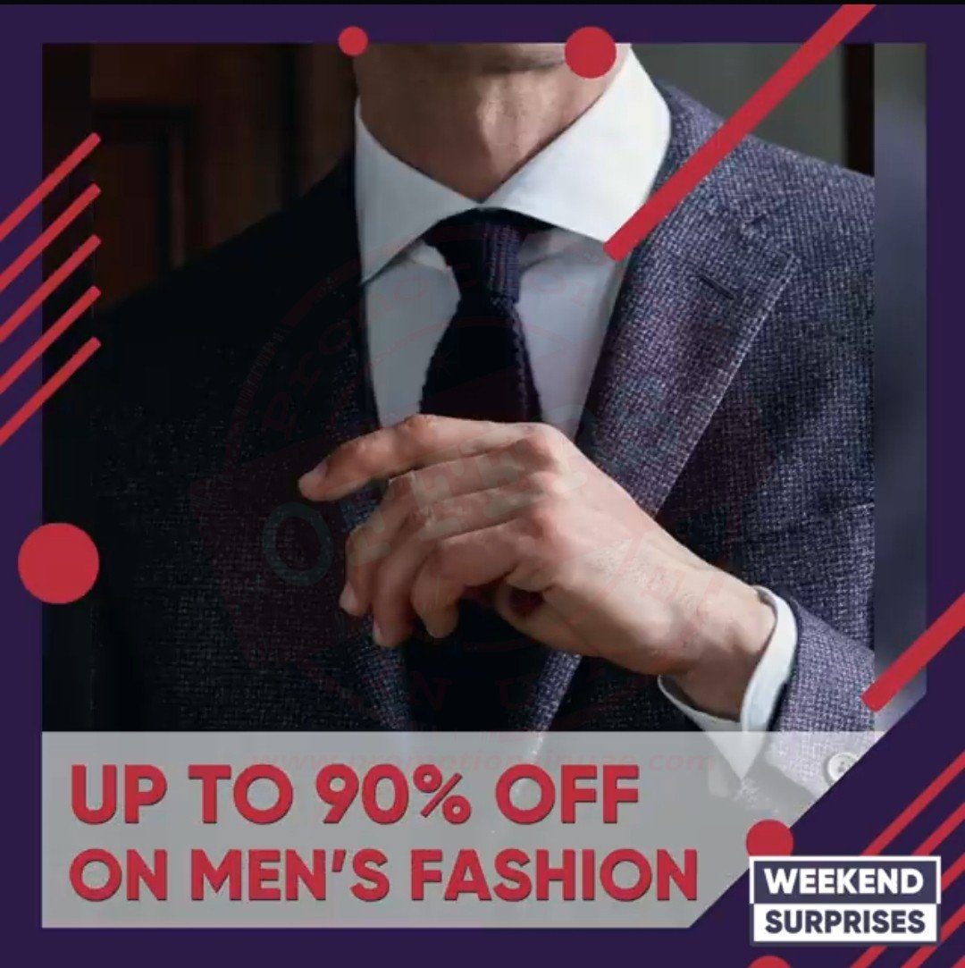 Enjoy up to 90% off on men’s fashion at Salam, WAFI.