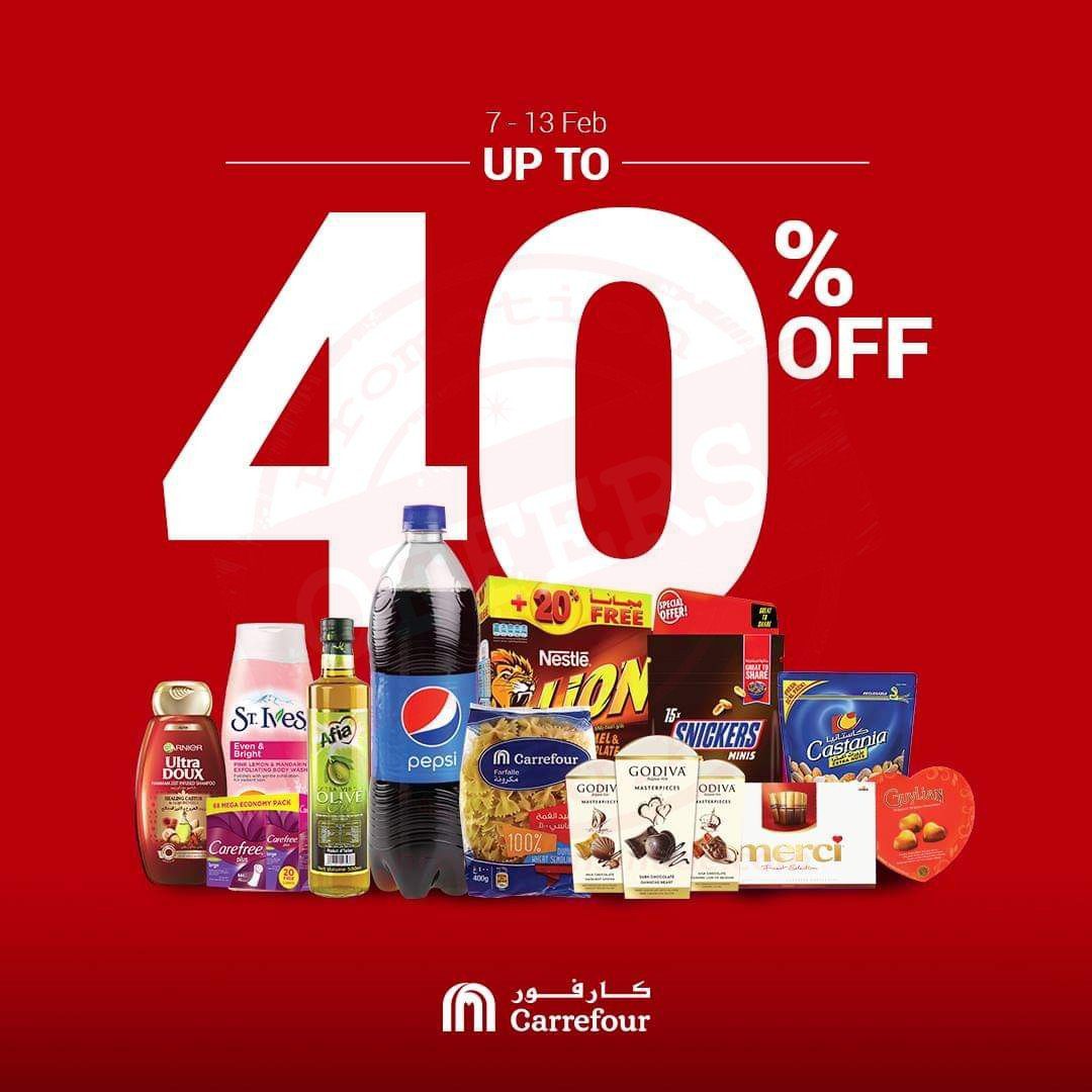 40% OFF at Carrefour.