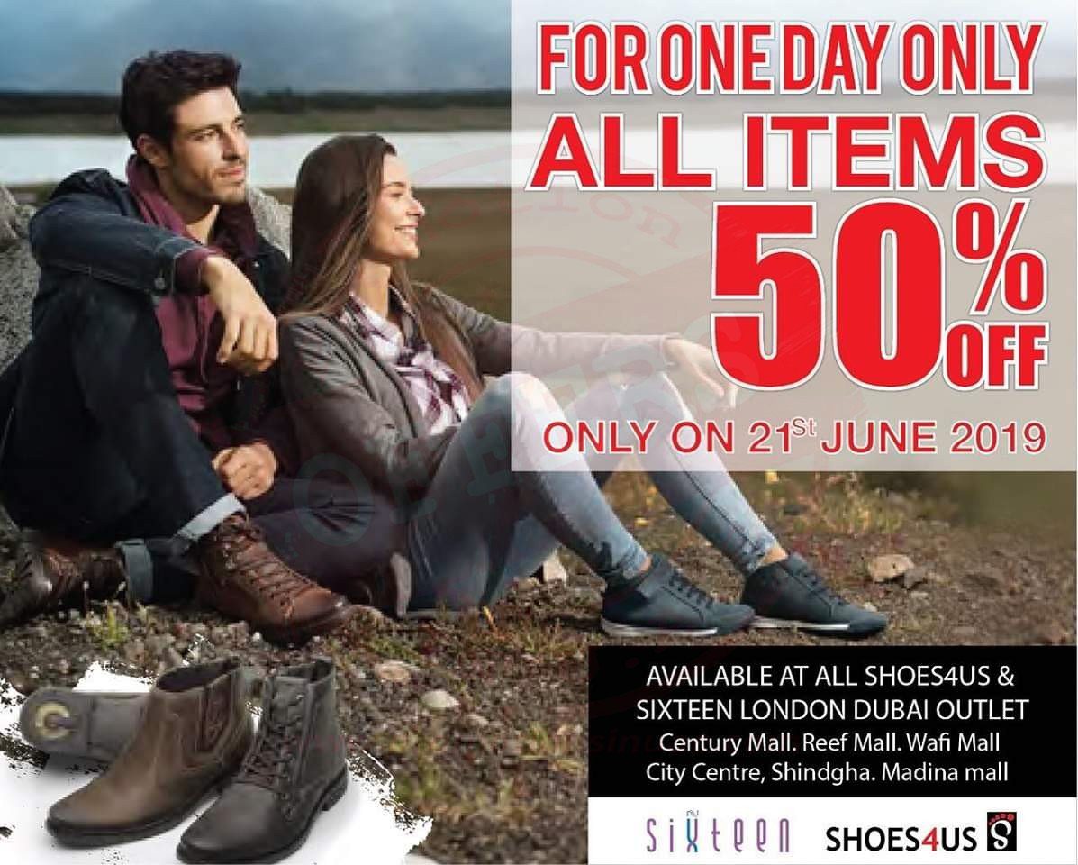 Everything on 50% at Shoes4us