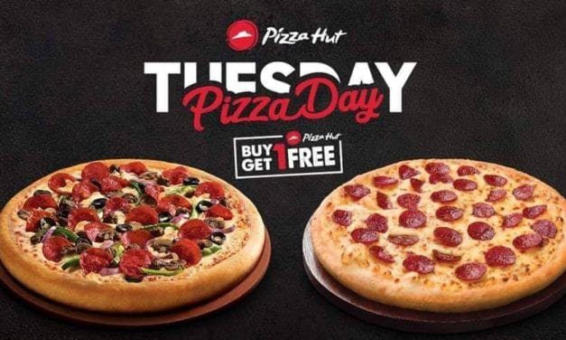 Buy get one FREE at Pizza Hut