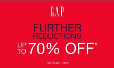 The Gap Sale Up to 70% OFF.