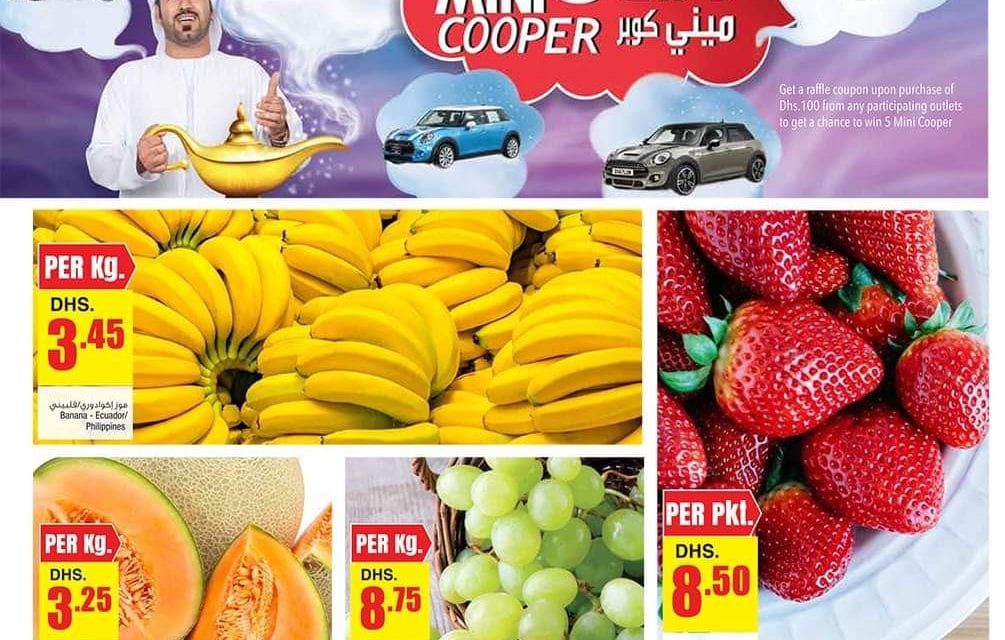 Shop for 100 AED worth to win 5 Mini Coopers