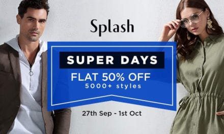 Flat 50% OFF on over 5000+ styles! Splash