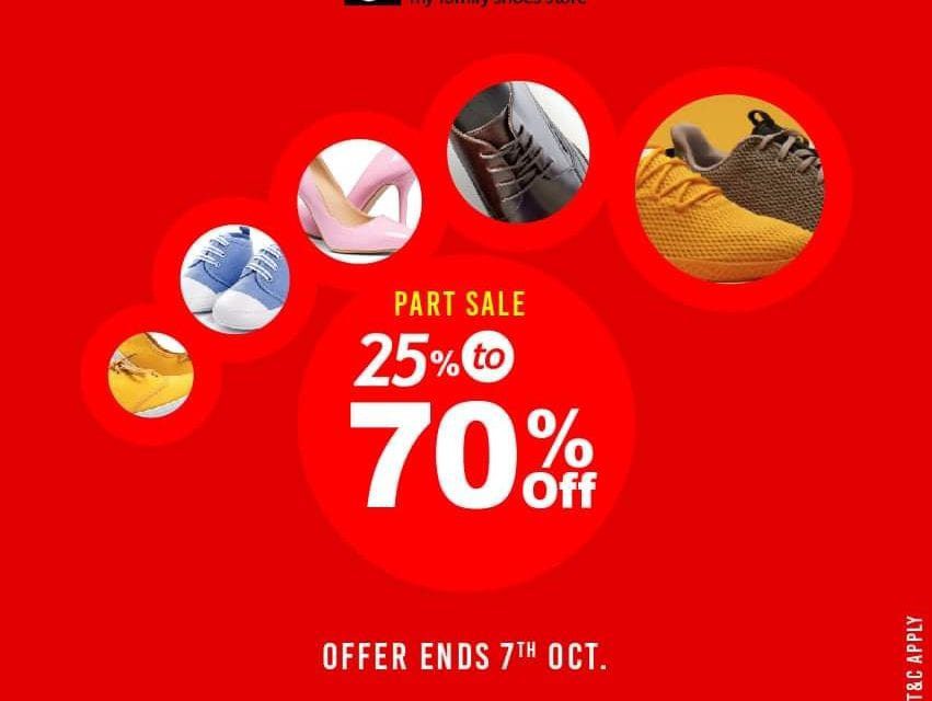 25% – 70% Part Sale Offer In Shoes4us