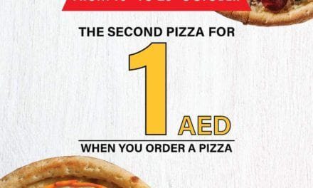 Get your pizza for only AED1 at Broccoli Pizza and Pasta