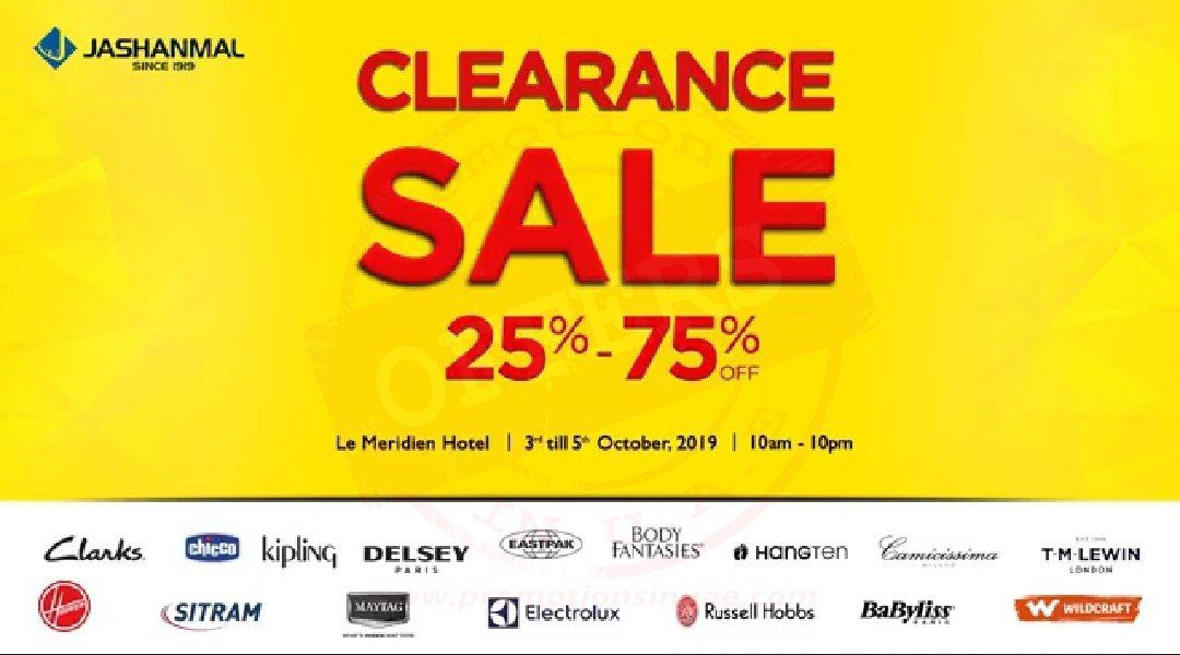 The Jashanmal Clearance Sale !!! Up to 75% discounts