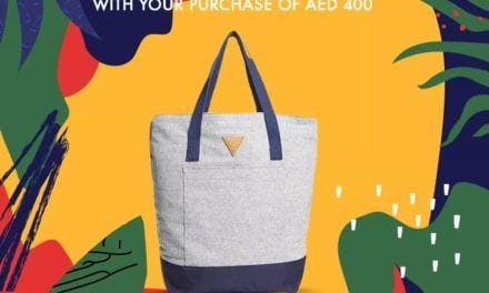 Get free tote bag on purchase for AED 400! GUESS