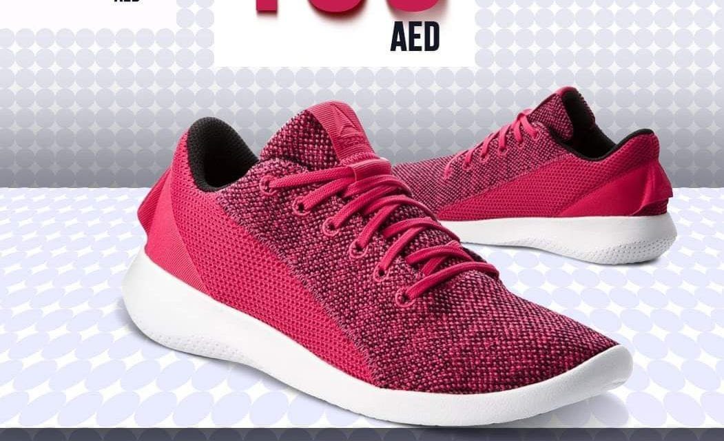 Reebok footwear?<br>AED 339 is now at AED 169 at Cosmos Sports