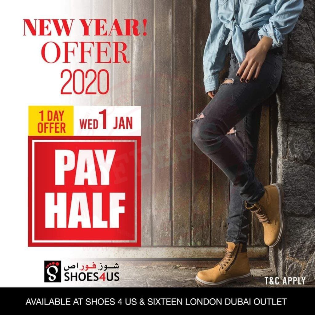 FB IMG 1577875824067 New Year Pay Half Offer at Shoes4us & Sixteen London