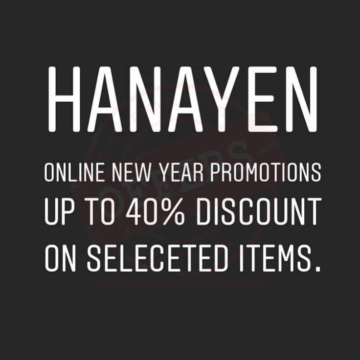 FB IMG 1578995581649 NewYear Promotion at Hanayen on Abaya & Sheila