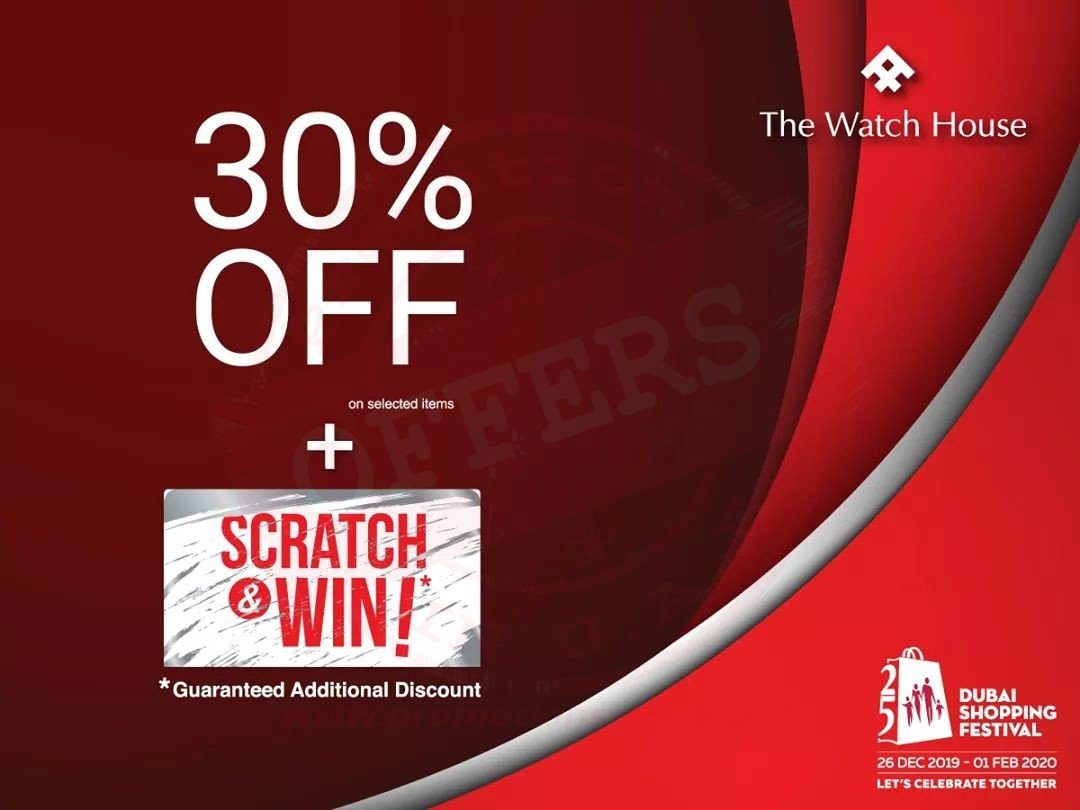 FB IMG 1580026978922 30% OFF + Scratch & Win with guaranteed additional discount @The Watch House.