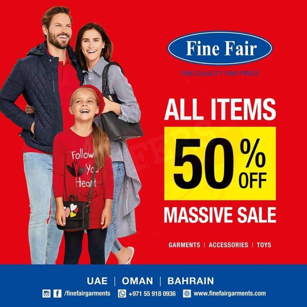 FB IMG 1581244115062 MASSIVE SALE! Get 50% discount at Fine Fair/Kair Stores