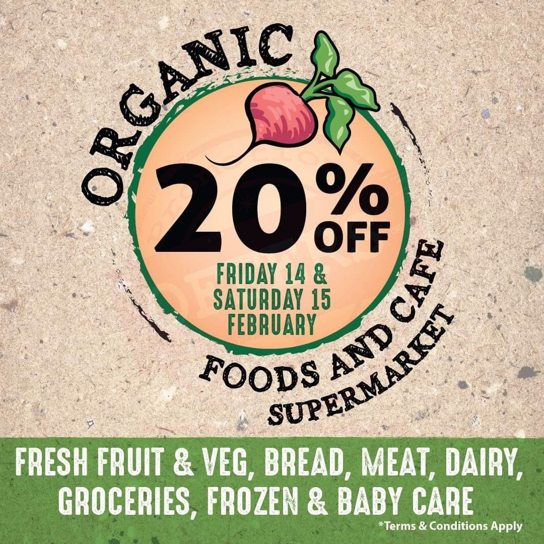 FB IMG 1581662202801 ??% ??? ???? ???????⁣⁣⁣ on fresh ,organic & biodynamic products !⁣ At Organic Foods And Cafe⁣⁣⁣⁣⁣