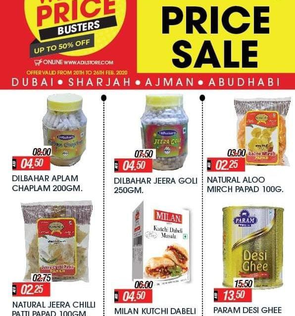 Up to 50% off. Weekly Price Busters at Al Adil Trading