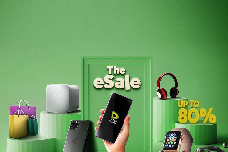 Up to 80% discounts at eonlineSale or MyEtisalatUAE app.