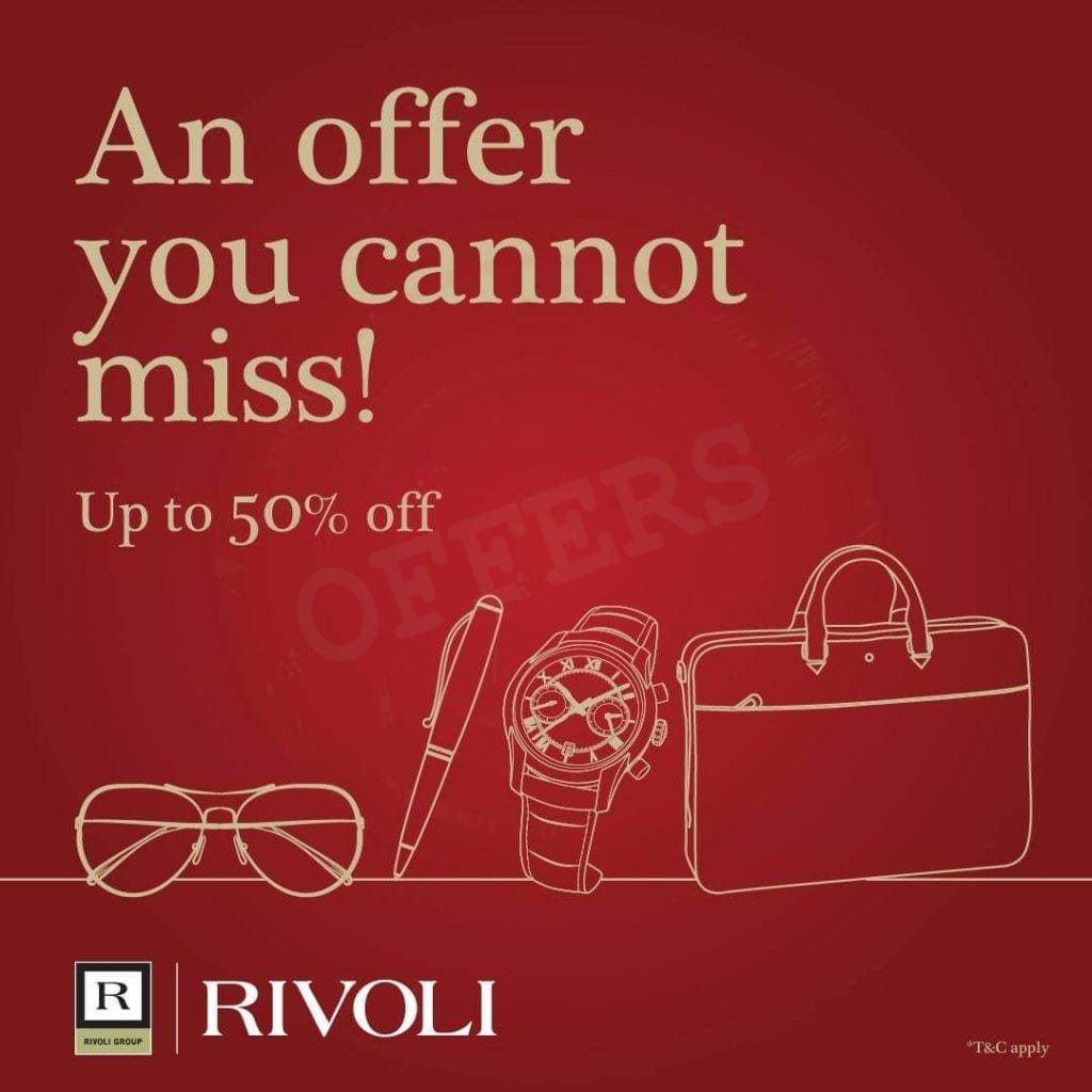 Watchs Offer in UAE. UP TO 50% OFF ON WATCHES & MORE AT RIVOLI