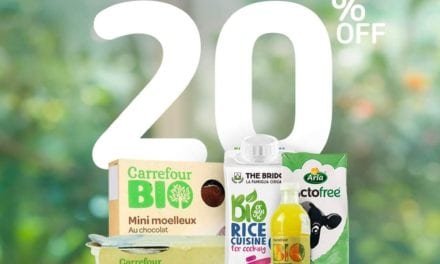 20% off on range of organic products at Carrefour