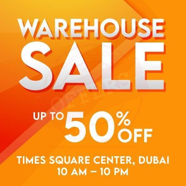 Warehouse Sale Up to 50% off at Sharaf DG