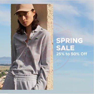 Lacoste Spring Sale up to 50% off.