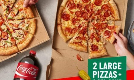 2 large pizzas + 2.25 litre Coke for just AED 70. PapaJohnsUAE