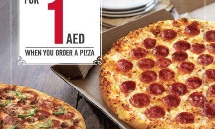 Pizza at AED 1 only @ Domino’s Pizza