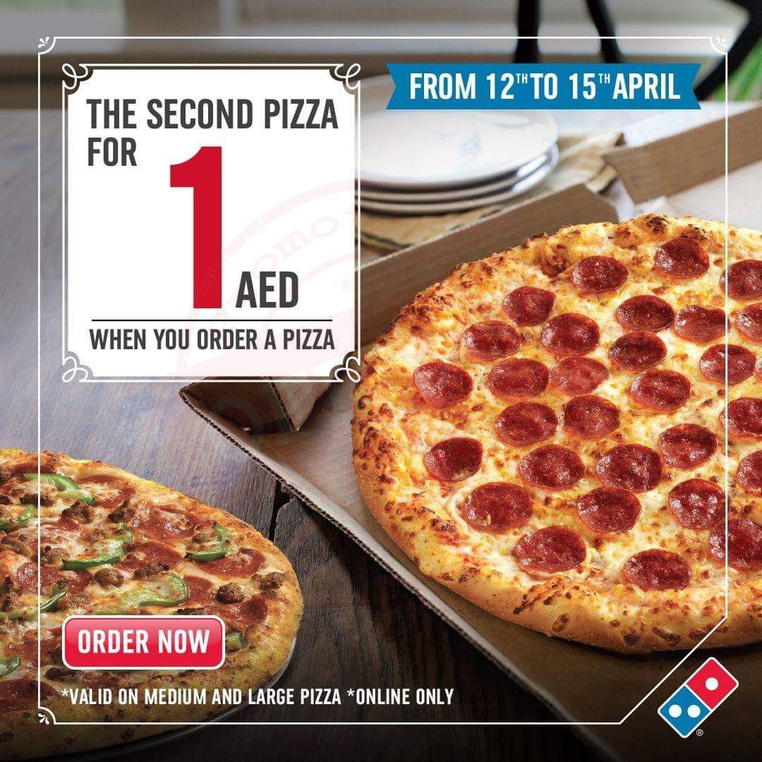 FB IMG 1586774278001 Pizza at AED 1 only @ Domino's Pizza