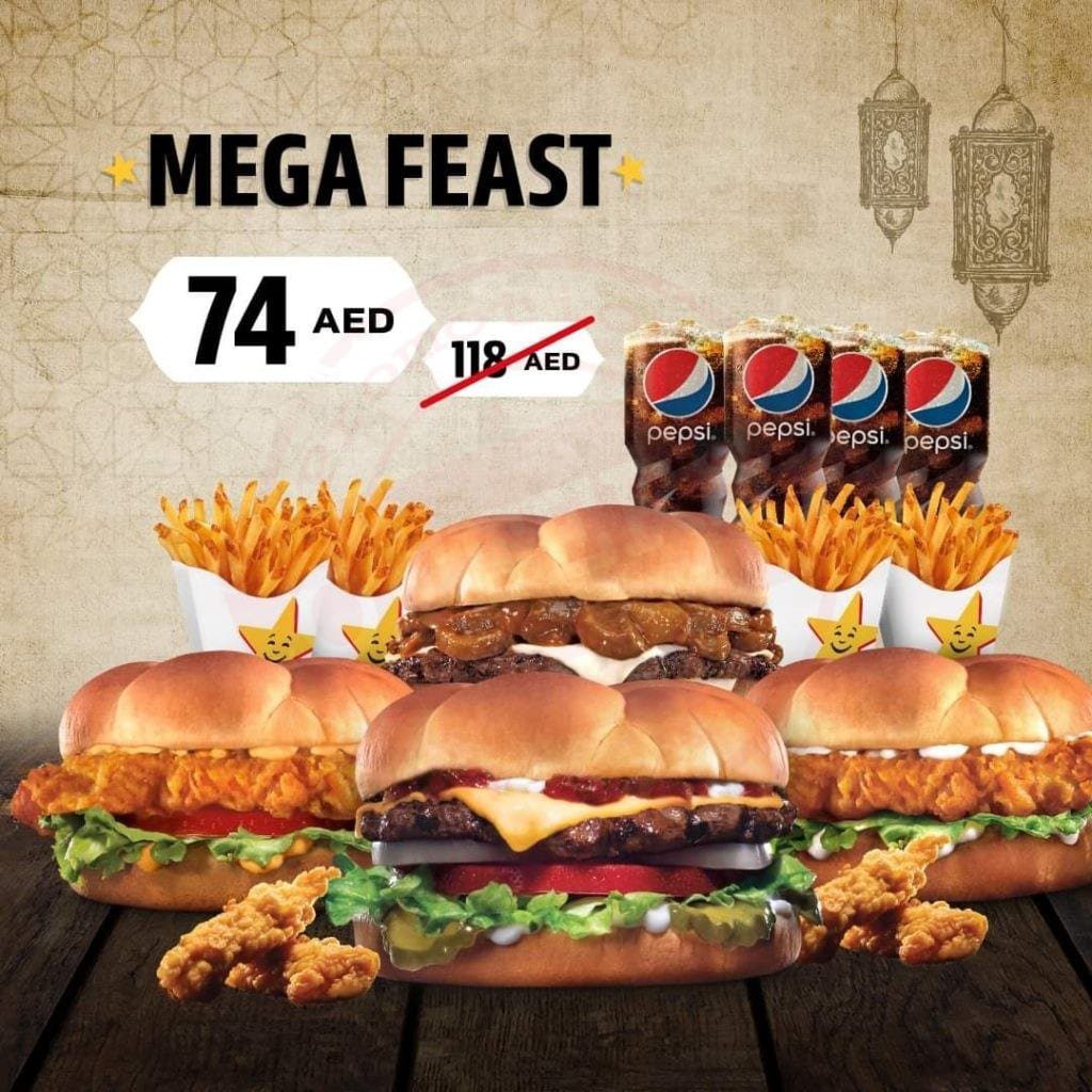 Mega Feast- Hardee's Arabia. 