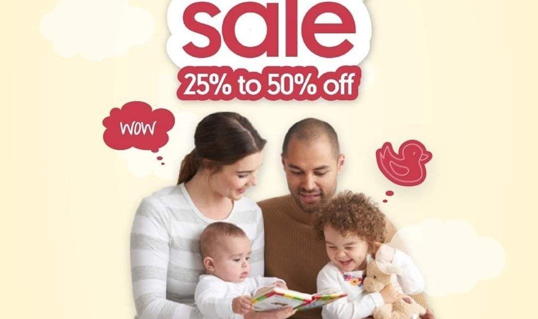 Sale is now on! Up to 50% at Mothercare