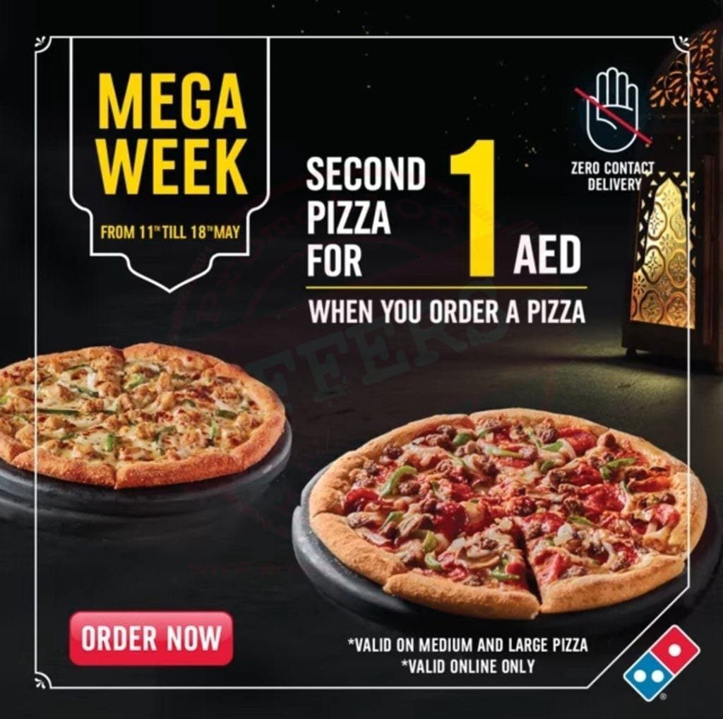 screenshot 20200511 140325 facebook4586869588060748293 Domino's Mega Week is back! Get pizzas at AED1