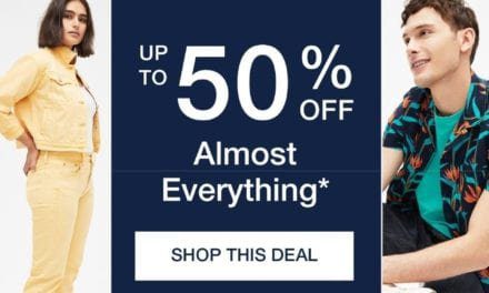 Up to 50% OFF Almost Everything! GAP