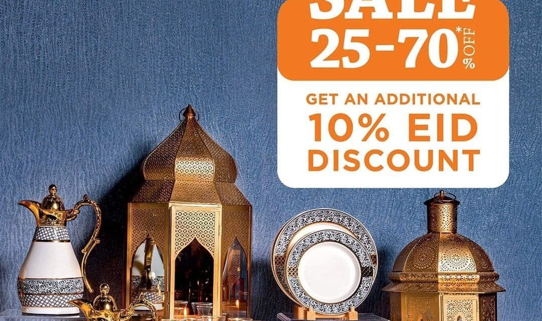 Additional 10% discount over and above the 25 to 70% off at Homes r Us