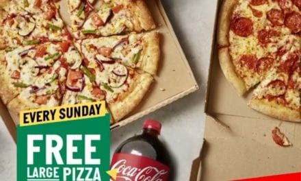 Sundays, special one! FREE pizza- Papa John’s Pizza