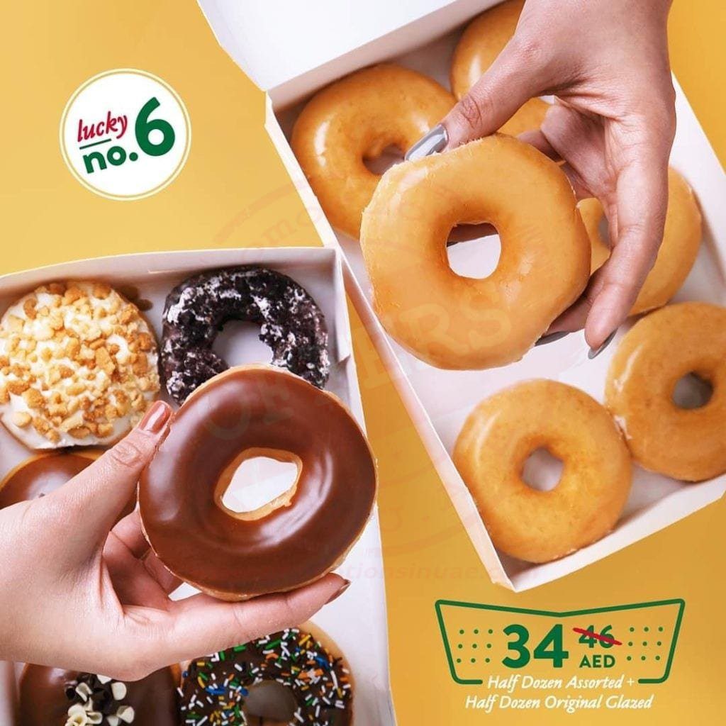 fb img 15914301351581182933401885102256 Lucky 6 Offer on the 6th of this month. Krispy Kream