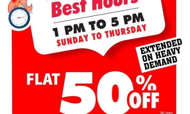 Rest Hours & Best Hours are extended. Avail the 50% OFF at Eternity Style