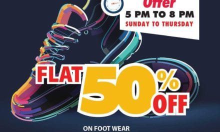 Flat 50% OFF on footwear at Shoes4us (Sunday to Thursday between 5:00 PM – 8:00 PM)