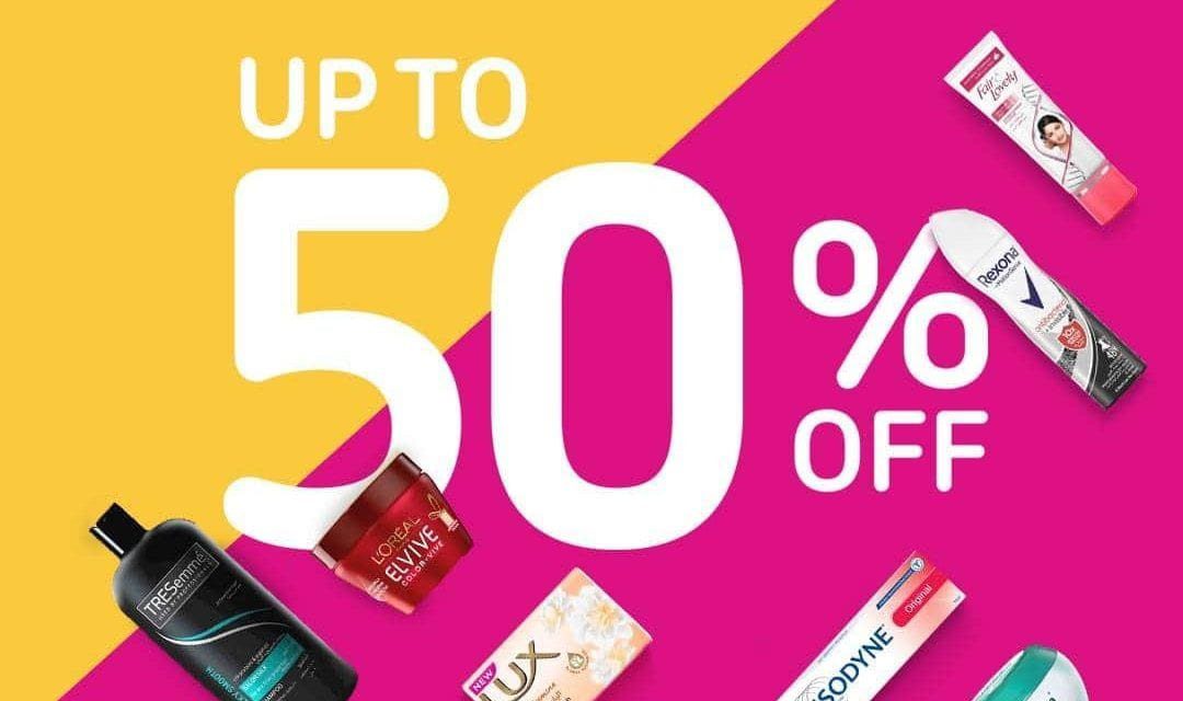 Get up to 50% off on beauty products at Carrefour